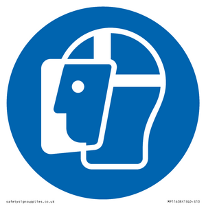 Mandatory: Wear a face shield